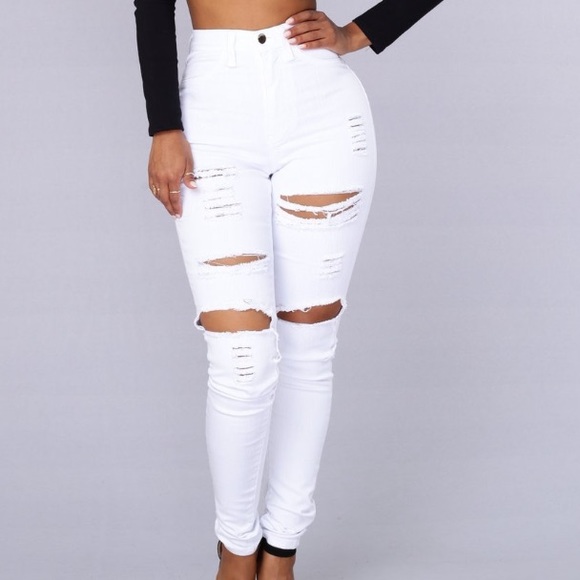 fashion nova jeans white